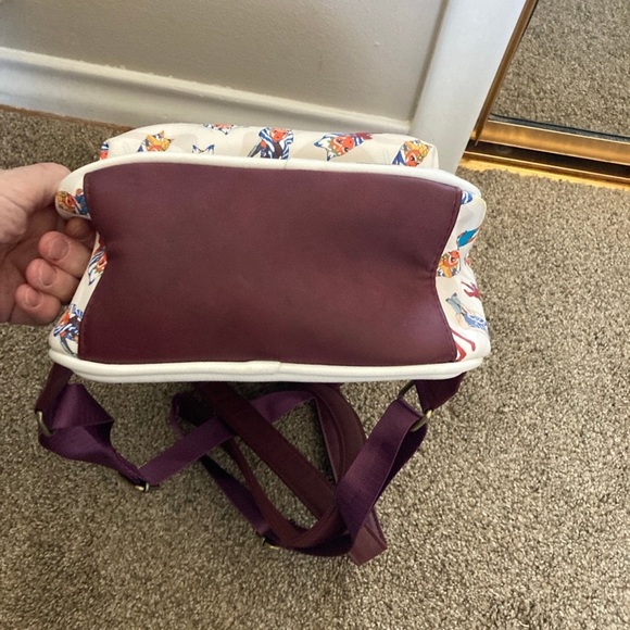 Loungefly Star Wars Ashoka Allover Print Mini Backpack - White and Burgundy - Picture 3 of 7